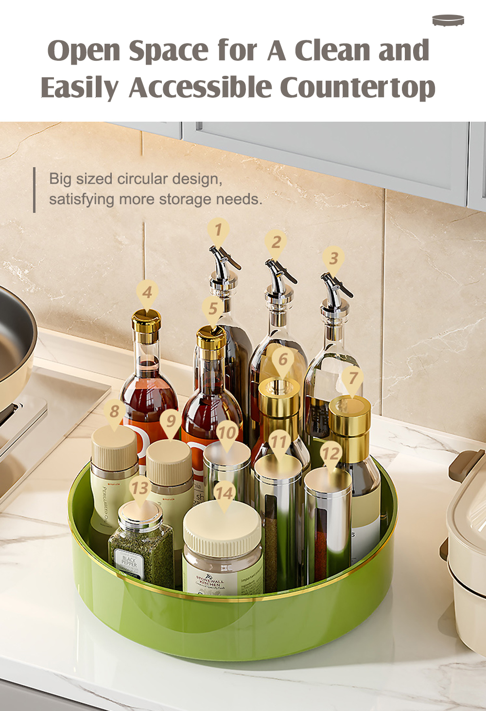 Multifunctional Rotating Storage Tray-6